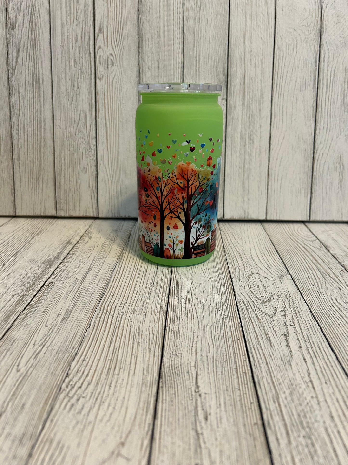 Colorful trees 16 oz acrylic tumbler