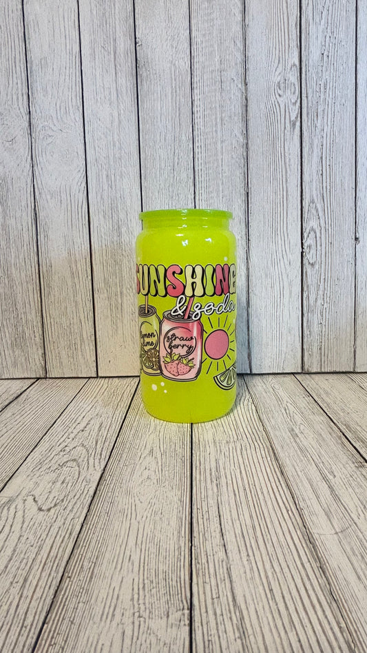 16 oz glass tumbler